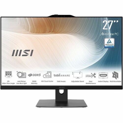 MSI Modern AM272P 1M Modern AM272P 1M-822US All-in-One Computer - Intel Core 5 120U - 16 GB - 1 TB SSD - 27" Full HD - Desktop - - MAM272P1M822