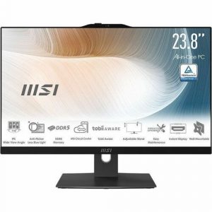 MSI Modern AM242TP 1M-1093US All-in-One Computer - Intel Core 7 150U - 32 GB - 1 TB SSD - 23.8" Full HD Touchscreen - Desktop - Black - - MAM242TP1M1093