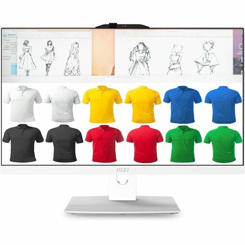 MSI Modern AM242TP 1M-1200US All-in-One Computer - Intel Core 3 100U - 8 GB - 512 GB SSD - 23.8" Full HD Touchscreen - Desktop - Intel Chip - MAM242TP1M1200 - Image 2