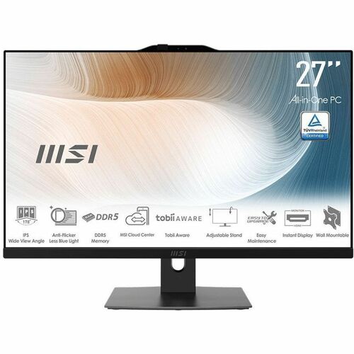 MSI Modern AM272P-821US 27" display All-in-One PC- Intel Core 5 120U - 16 GB - 1 TB SSD - WIN 11 PRO - Intel Chip - 1920 x - MAM272P1M821 - Image 19