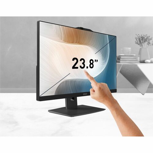 MSI Modern AM242TP 1M-1096US All-in-One Computer - Intel Core 5 120U - 16 GB - 1 TB SSD - 23.8" Full HD Touchscreen - Desktop - Black - - MAM242TP1M1096 - Image 9