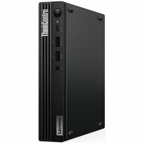 Lenovo ThinkCentre M70q Gen 5 12TD001MUS Desktop Computer - Intel Core i3 14th Gen i3-14100T - 16 GB - 256 GB SSD - Tiny - Black - Intel - 12TD001MUS - Image 4