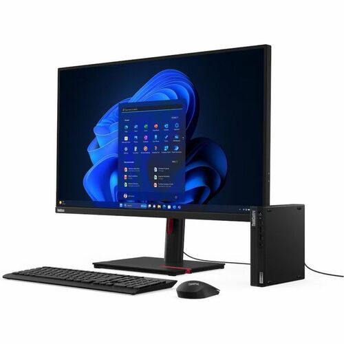 Lenovo ThinkCentre M70q Gen 5 12TD001HUS Desktop Computer - Intel Core i5 14th Gen i5-14400T - 32 GB - 1 TB SSD - Tiny - Black - Intel - 12TD001HUS - Image 7