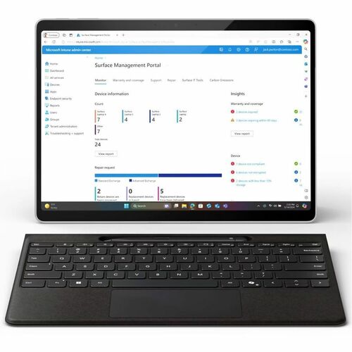 Microsoft Surface Pro 11 Copilot+ PC Tablet - 13" - Qualcomm Snapdragon X Plus - 16 GB - 512 GB SSD - Windows 11 Pro - Platinum - - ZIL-00001 - Image 7