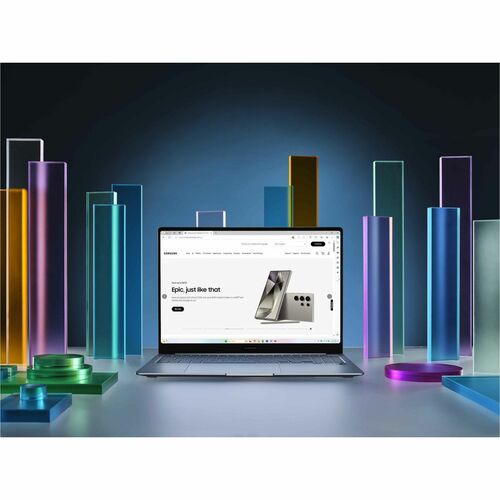 Samsung Galaxy Book4 Edge NP940XMA-KB1US 14" Touchscreen Copilot+ PC Notebook - Qualcomm Snapdragon X Elite X1E-80-100 - 16 GB - 512 GB Flash Memory - Sapphire Blue - - NP940XMA-KB1US - Image 16