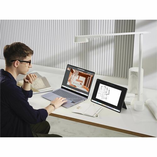 Samsung Galaxy Book4 Edge NP940XMA-KB1US 14" Touchscreen Copilot+ PC Notebook - Qualcomm Snapdragon X Elite X1E-80-100 - 16 GB - 512 GB Flash Memory - Sapphire Blue - - NP940XMA-KB1US - Image 4