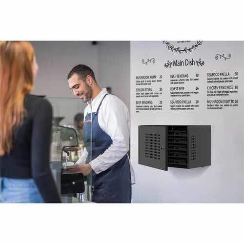 CTA Digital Locking Charging Cabinet for Up to 10 Devices - 10 Devices Supported - 5 x Shelf(ves) - 14.70" Height x 23" Width x 15.70" Depth - - POW-LICC10 - Image 6