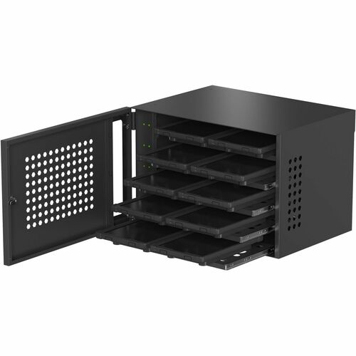 CTA Digital Locking Charging Cabinet for Up to 10 Devices - 10 Devices Supported - 5 x Shelf(ves) - 14.70" Height x 23" Width x 15.70" Depth - - POW-LICC10 - Image 9