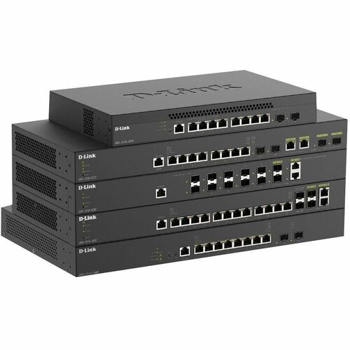 10-PORT 10G SMART POE SWITCH 8X10G POE (60W) AND 2XSFP+ - DXS-1210-10MP
