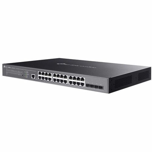 TP-Link 24-Port Gigabit and 4-Port 10GE SFP+ L2+ Managed Switch with 16-Port PoE+ & 8-Port PoE++ - 24 Ports - Manageable - Gigabit Ethernet, 10 Gigabit Ethernet - - SG3428XMPP - Image 3