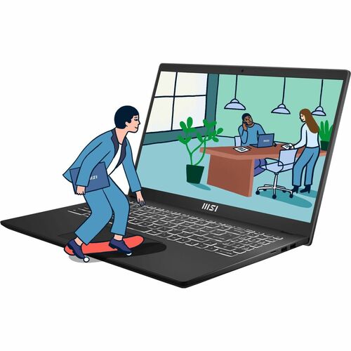 MSI Modern 15 B12M Modern 15 B12M-454US 15.6" Notebook - Full HD - Intel Core i7 12th Gen i7-1255U - 16 GB - 512 GB SSD - Classic - MOD1512454 - Image 3
