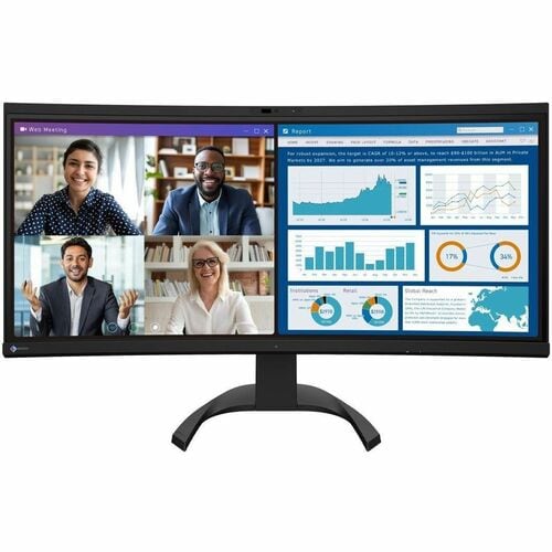 34.1 ULTRA-WIDE CURVED 3800R TF ULTRA-SLIM FRAME DESIGN 34.1 ULTRA - EV3450XC-BK - Image 2