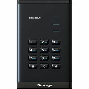 Kanguru Solutions DISKASHUR3 SSD 2TB - BLACK 2TB HARDWARE ENCRYPTED SSD IS-DA3-256-SSD-2000-B