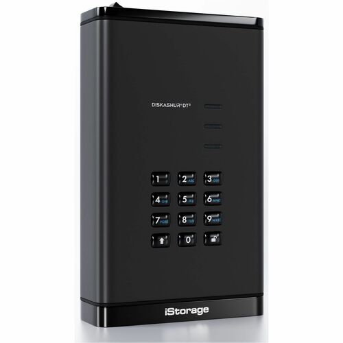 iStorage diskAshur DT3 24 TB Portable Hard Drive - 3.5" External - TAA Compliant - Printer, Scanner, Camera Device Supported - USB 3.2 (Gen 1) Type C - - IS-DT3-256-24000-F - Image 2