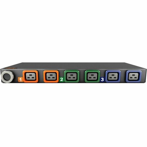 Geist rPDU MN05M1R1-06L198-3TL15A0H10-S 6-Outlets PDU - Monitored - NEMA L21-30P - 6 x U-Lock IEC 60320 C19 - 230 V AC - Overcurrent Protection, Double Pole - Network - VP4N31A4 - Image 2