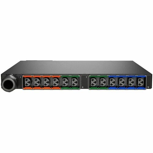 Geist rPDU MNS5M1R6-12CF18-3TL15A0H10-S 12-Outlets PDU - Switched - NEMA L15-30P - 12 x Combination C13/C19 - 230 V AC - Overcurrent Protection, Double Pole - Network (RJ-45) - - VP5N31A3 - Image 2