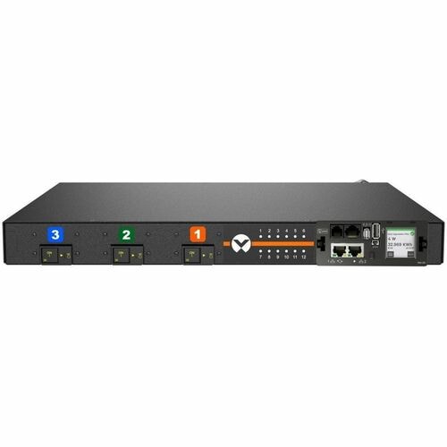 Geist rPDU MNS5M1R6-12CF18-3TL15A0H10-S 12-Outlets PDU - Switched - NEMA L15-30P - 12 x Combination C13/C19 - 230 V AC - Overcurrent Protection, Double Pole - Network (RJ-45) - - VP5N31A3