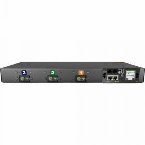 Geist rPDU MN05M1R1-06L198-4CS15A0H10-S 6-Outlets PDU - Monitored - 3P+E CA - 6 x U-Lock IEC 60320 C19 - 230 V AC - Overcurrent Protection, Double Pole - Network - VP4N41A1