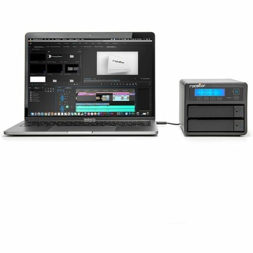 Rocstor Rocpro U33 USB Type-C Desktop RAID Storage - 2 x HDD Supported - 40 TB Supported HDD Capacity - 2 x HDD Installed - 40 TB Installed - GP4320-01 - Image 11