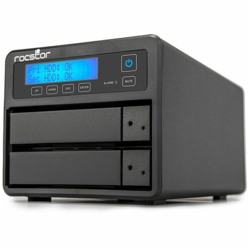 Rocstor Rocpro U33 USB Type-C Desktop RAID Storage - 2 x HDD Supported - 40 TB Supported HDD Capacity - 2 x HDD Installed - 40 TB Installed - GP4320-01 - Image 6