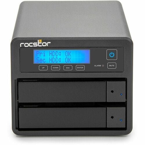 Rocstor Rocpro U33 USB Type-C Desktop RAID Storage - 2 x HDD Supported - 40 TB Supported HDD Capacity - 2 x HDD Installed - 40 TB Installed - GP4320-01 - Image 8