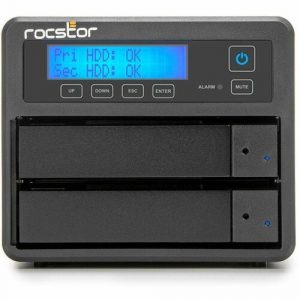 Rocstor Rocpro U33 USB Type-C Desktop RAID Storage - 2 x HDD Supported - 44 TB Supported HDD Capacity - 2 x HDD Installed - 44 TB Installed - GP4322-01