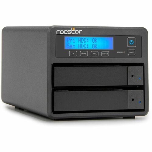 Rocstor Rocpro U33 USB Type-C Desktop RAID Storage - 2 x HDD Supported - 44 TB Supported HDD Capacity - 2 x HDD Installed - 44 TB Installed - GP4322-01 - Image 9