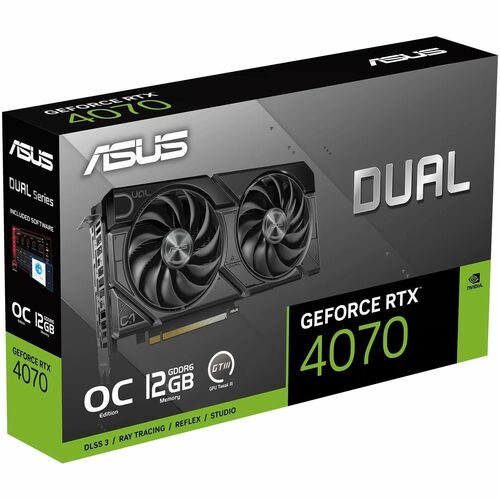 Asus NVIDIA GeForce RTX 4070 Graphic Card - 12 GB GDDR6 - 7680 x 4320 - 2.55 GHz Boost Clock - 192 bit Bus Width - PCI Express - DUAL-RTX4070-O12GD6-EVO - Image 16