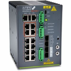 Juniper 12 PORT EX HARDENED SWITCH WITH DC PSU EX4100-H-12MP-DC