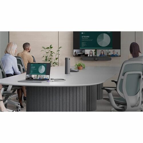 Logitech Extend | Single-cable BYOD connection for Android-based rooms - 2 x Network (RJ-45) - 5 x USB - 1 x HDMI Out - 2160p - 4K - - 952-000188 - Image 11