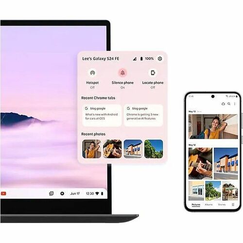 Samsung Chromebook Plus XE550XGA-KC1US 15.6" Chromebook - Full HD - Intel Core 3 100U - 8 GB - 256 GB Flash Memory - Neptune Blue - Intel Chip - XE550XGA-KC1US - Image 15