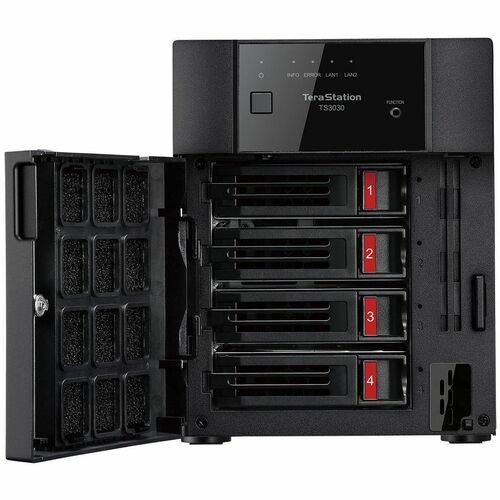 BUFFALO TeraStation 3430DN 4-Bay Desktop NAS 32TB (4x8TB) HDD Included 2.5GBE iSCSI TAA Compliant - Annapurna Labs Alpine AL524 Quad-core (4 Core) 2 GHz - 4 x HDD - TS3430DN3204 - Image 6