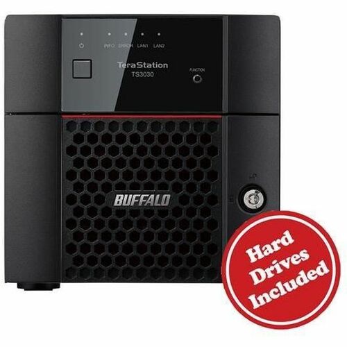 BUFFALO TeraStation 3230DN 2-Bay Desktop NAS 16TB (2x8TB) HDD Included 2.5GBE iSCSI TAA Compliant - Annapurna Labs Alpine AL524 Quad-core (4 Core) 2 GHz - 2 x HDD - TS3230DN1602
