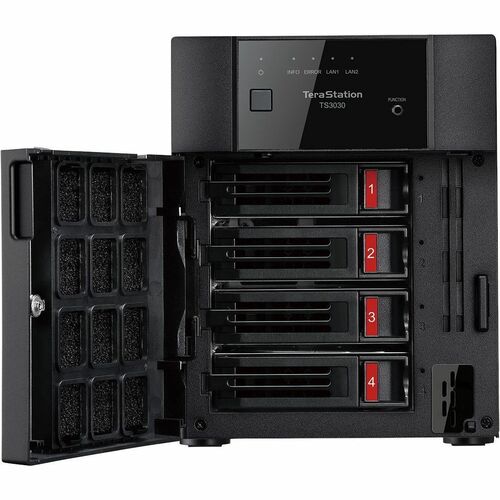 BUFFALO TeraStation 3430DN Partially-populated 2-Bay Desktop NAS 4TB (2x2TB) HDD Included 2.5GBE iSCSI TAA Compliant - 1 x Annapurna Labs Alpine AL524 Quad-core (4 Core) 2 GHz - - TS3430DN0402 - Image 4