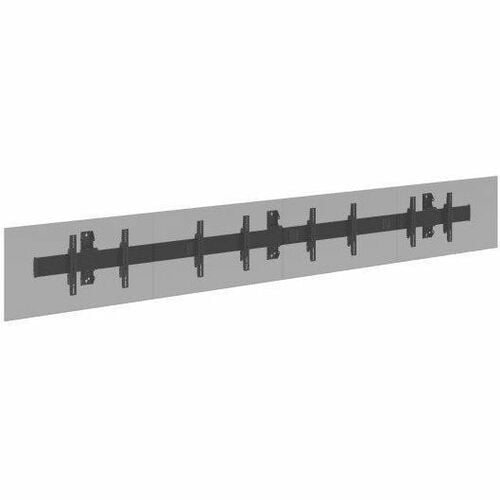 Chief Fusion Wall Mount for Display, Menu Board - Black - Landscape/Portrait - Height Adjustable - 4 Display(s) Supported - 40" to 55" Screen Support - 125 lb - LWM4X1UM