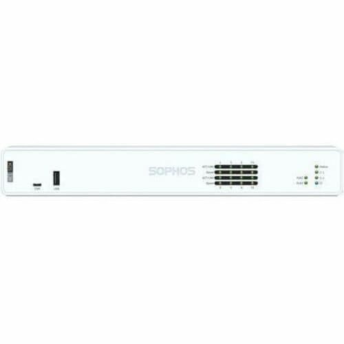 Sophos XGS 138 Network Security/Firewall Appliance - 6 Port - 2.5GBase-T, 1000Base-T, 10GBase-X - 10 Gigabit Ethernet - 18.65 Gbit/s Firewall Throughput - TLS - 4 x RJ-45 - XG138Z00ZZPCUS