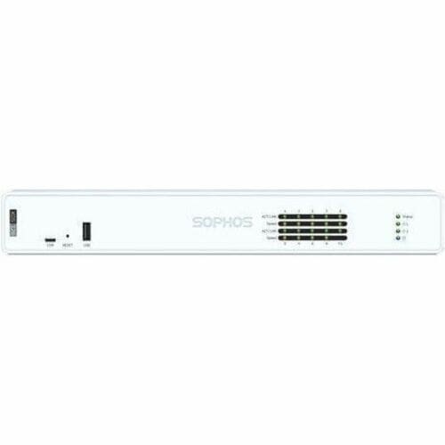 Sophos XGS 128 Network Security/Firewall Appliance - 9 Port - 2.5GBase-T - 2.5 Gigabit Ethernet - 18.65 Gbit/s Firewall Throughput - TLS - 9 x RJ-45 - 2 - XG128Z00ZZPCUS