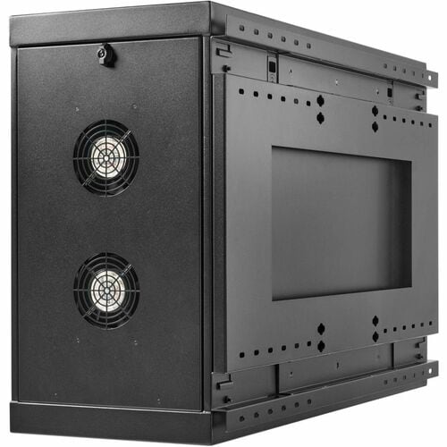 Eaton Tripp Lite Series SmartRack 6U Low-Profile Side-Mount Wall-Mount Mini Rack Enclosure, Black - For Equipment, LAN Switch, Patch Panel, PDU, Server - 6U Rack Height - Wall - SRW6USM - Image 2