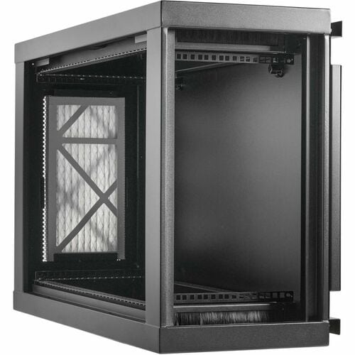 Eaton Tripp Lite Series SmartRack 6U Low-Profile Side-Mount Wall-Mount Mini Rack Enclosure, Black - For Equipment, LAN Switch, Patch Panel, PDU, Server - 6U Rack Height - Wall - SRW6USM - Image 4