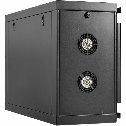 Eaton Tripp Lite Series SmartRack 6U Low-Profile Side-Mount Wall-Mount Mini Rack Enclosure, Black - For Equipment, LAN Switch, Patch Panel, PDU, Server - 6U Rack Height - Wall - SRW6USM