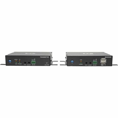 Eaton Tripp Lite Series DisplayPort over Fiber Extender Kit, Transmitter/Receiver, 4K 60 Hz, 4:4:4, RS-232, IR, Multimode LC, 985 ft. (300 m), TAA - 985 ft Range - - B127F-1A1-MMDDA - Image 2