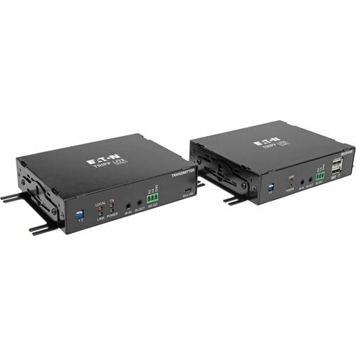 Eaton Tripp Lite Series DisplayPort over Fiber Extender Kit, Transmitter/Receiver, 4K 60 Hz, 4:4:4, RS-232, IR, Multimode LC, 985 ft. (300 m), TAA - 985 ft Range - - B127F-1A1-MMDDA