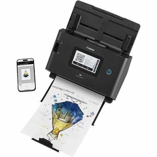 Canon imageFORMULA DR-S350NW Large Format Sheetfed Scanner - 600 dpi Optical - 24-bit Color - 8-bit Grayscale - 50 ppm (Mono) - 50 ppm (Color) - Color Scan - 6897C002 - Image 7
