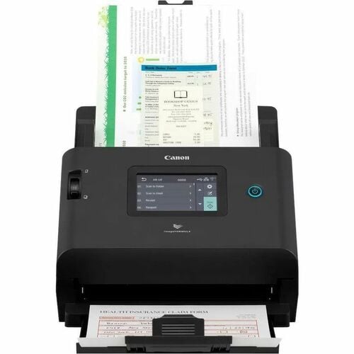 Canon imageFORMULA DR-S350NW Large Format Sheetfed Scanner - 600 dpi Optical - 24-bit Color - 8-bit Grayscale - 50 ppm (Mono) - 50 ppm (Color) - Color Scan - 6897C002