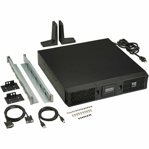 Eaton Tripp Lite Series SmartOnline 1500VA 1350W 120V Double-Conversion Sine Wave UPS - 8 Outlets, Extended Run, Network Card Option, LCD, USB, DB9, 2U Rack/Tower, TAA - 2U - SU1500RTXLCD2UTAA - Image 6