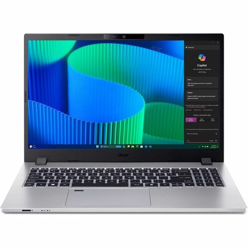 Acer TravelMate P2 15 P215-55 TMP215-55-51CM 15.6" Notebook - Full HD - Intel Core 5 120U - 16 GB - 512 GB SSD - English Keyboard - Silver - NX.BHRAA.002 - Image 2