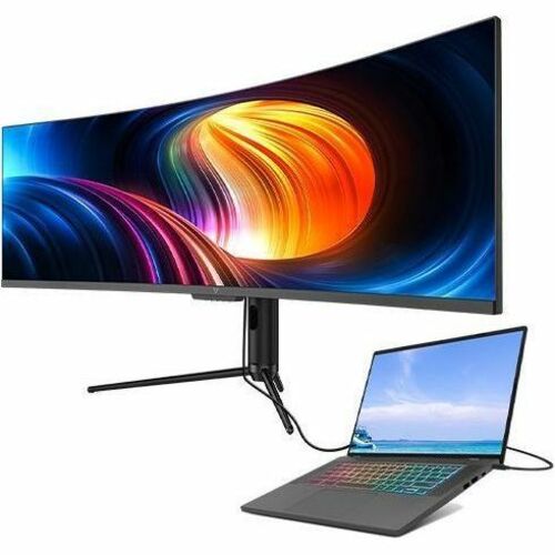 49IN USB-C 5120 X 1440 MONITOR CURVED 65W PD HUB RJ45 400 NIT - L490DQ-HAS-N - Image 8