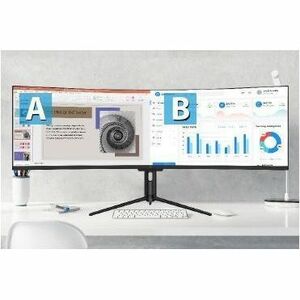 49IN USB-C 5120 X 1440 MONITOR CURVED 65W PD HUB RJ45 400 NIT - L490DQ-HAS-N - Image 10