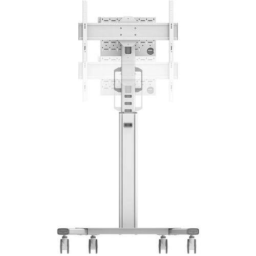 Neomounts FL50S-825WH1 Select Floor Stand - 154.32 lb Capacity - 4 Casters - 3.94" Caster Size - 35.55" Width x 27.64" Depth x 68.90" Height - White - - FL50S-825WH1 - Image 2