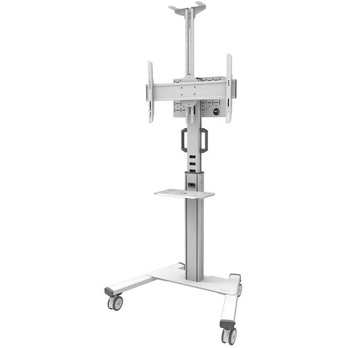 Neomounts FL50S-825WH1 Select Floor Stand - 154.32 lb Capacity - 4 Casters - 3.94" Caster Size - 35.55" Width x 27.64" Depth x 68.90" Height - White - - FL50S-825WH1
